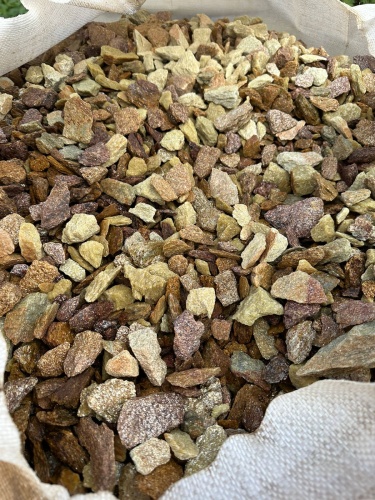 Златолит персиковый декоративная каменная крошка купить в Татарске