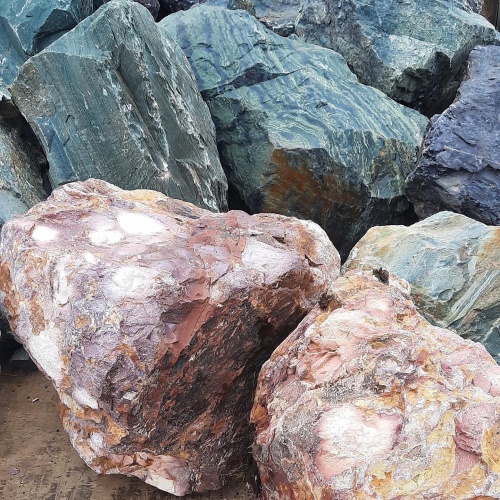 Ландшафтные глыбы красно-фиолетовые 200-1000 килограмм купить в Татарске