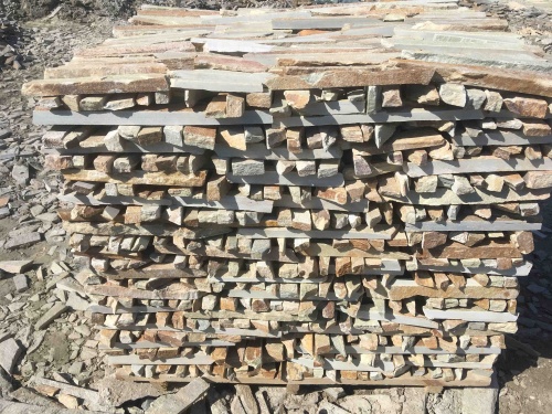 Горбушка златолит золотистый для облицовки купить в Татарске