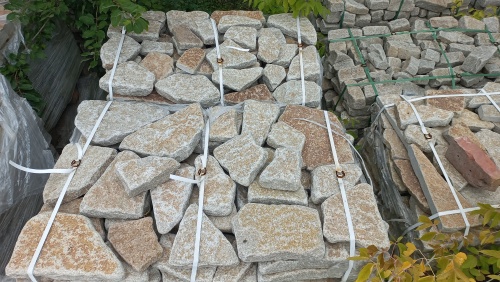 Гранитный плитняк галтованный для парковки купить в Татарске