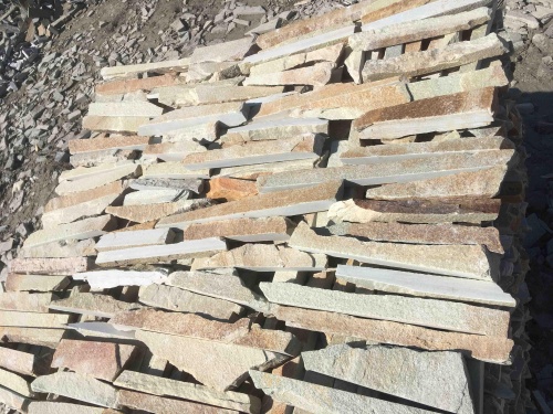 Горбушка златолит золотистый для облицовки купить в Татарске