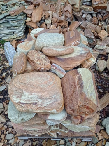 Златолит жёлтый, жёлто-зелёный глыбки и валуны для ланшафтного дизайна купить в Татарске